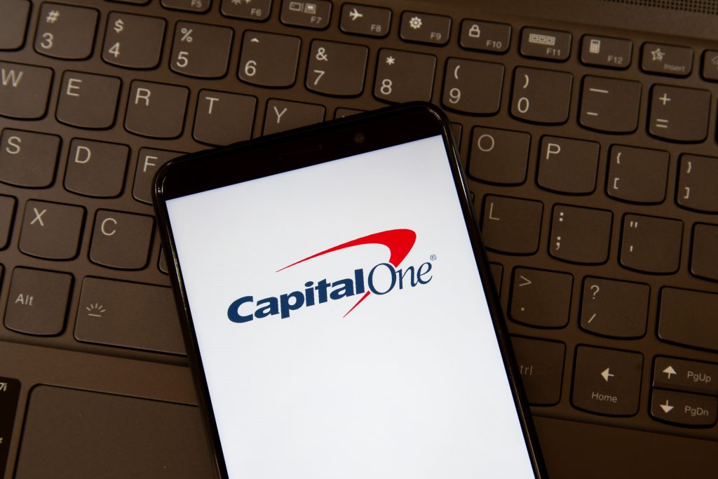 capital one logo smartphone