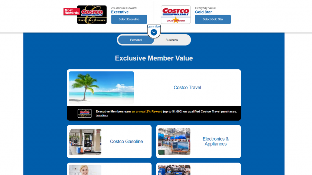 Memberships at Costco